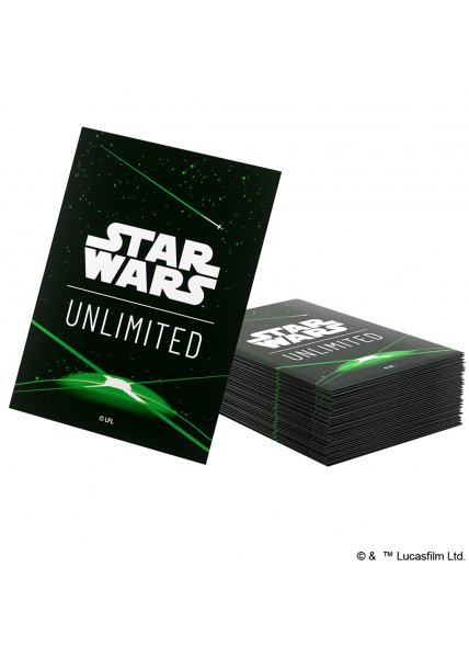 Gamegenic Art Sleeves: Star Wars: Unlimited - CARD BACK GREEN